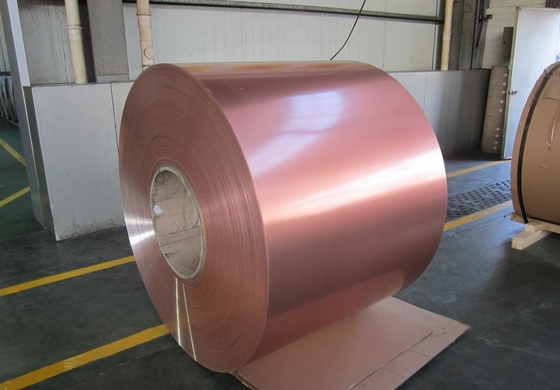 18 / 25 Micron Color Coated Aluminum Coil High Glossy Single / Double Coating