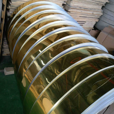 Gold Mill Finished Mirror Polished Aluminum Sheet For Electric Appliance Panel
