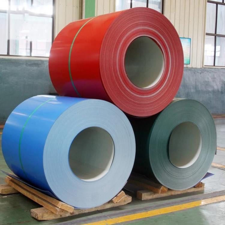 RAL Color Prepainted Aluminum Rolls With Core Of Paper Foil Thickness 0.02 - 3.0mm