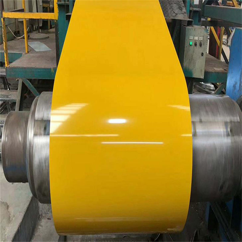 Durable Yellow Color Prepainted Aluminium Coil Alloy 5052 0.6mm X 1250mm For Roofing And Cladding