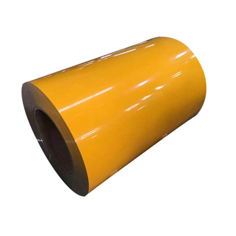 Durable Yellow Color Prepainted Aluminium Coil Alloy 5052 0.6mm X 1250mm For Roofing And Cladding