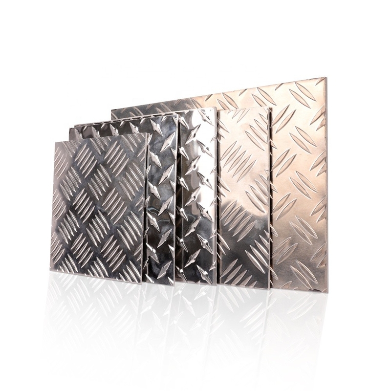 1100 Alloy Aluminum Checker Sheet Metal Diamond Plate Embossed O-H112