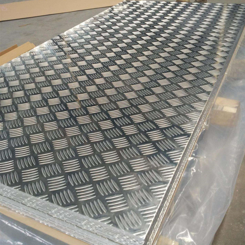 1100 Alloy Aluminum Checker Sheet Metal Diamond Plate Embossed O-H112