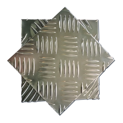 Diamond Aluminum Checkered Plate 1050 1100 3003 5052 Embossed Sheet
