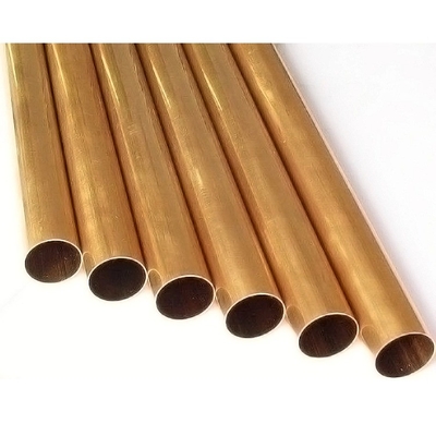 Wall Thickness Copper Metal Pipe C36000 T1 T2 Straight Round For Air Conditioner